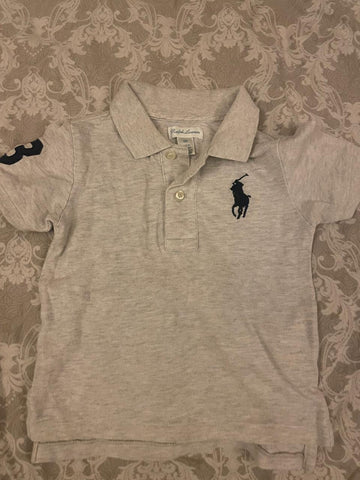 Ralph Lauren Grey Tshirt. Size: 18m